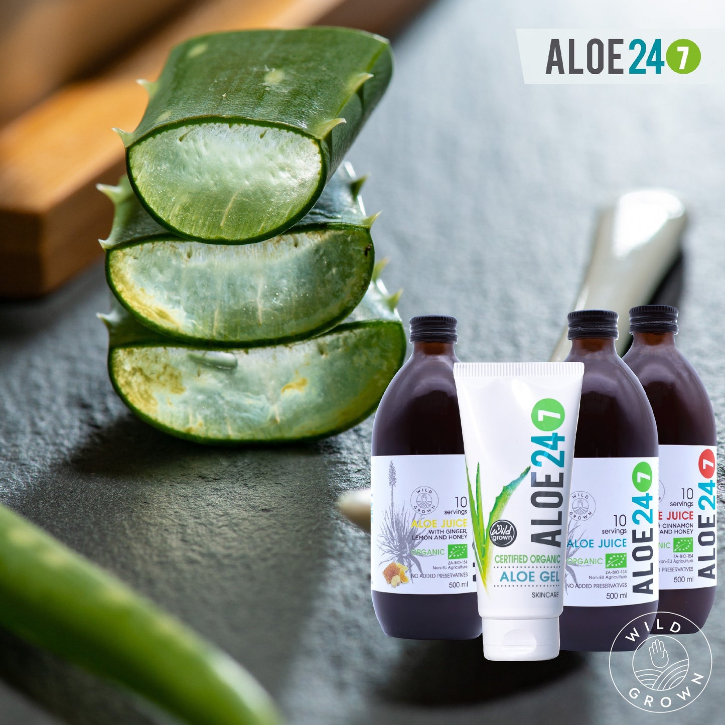 Aloe Juice - Honeybush Tea and Yacon Syrup - 500ml