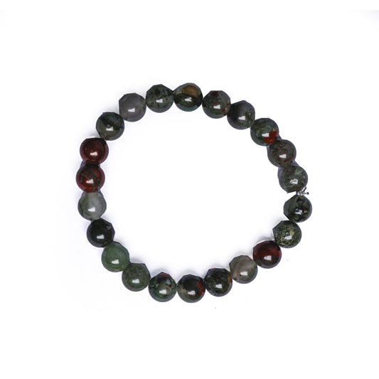 Round African Bloodstone Dragonstone Bracelet