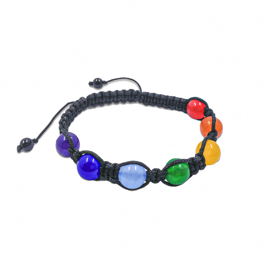 Chakra 7 stone shamballa bracelet