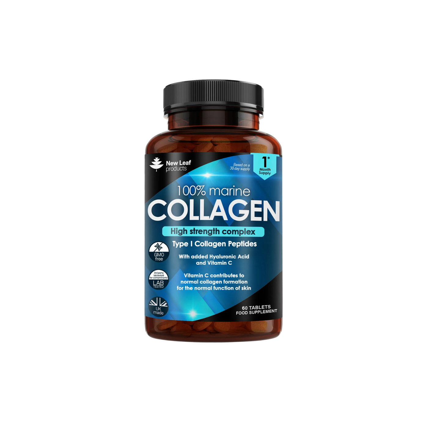 Super Collagen Supplement Type 1 100 Marine Collagen 60 Tablets