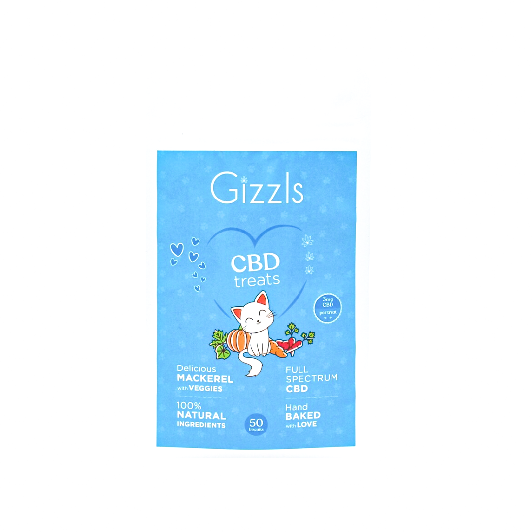 Gizzls Healthy Fishy CBD Cat Treats