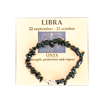 Libra Bracelet with Onyx