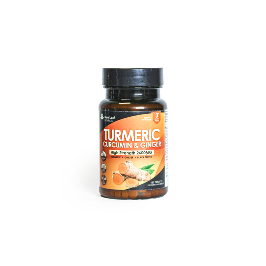 Turmeric Supplements Ginger & Black Pepper Turmeric Tablets 95% Curcumin -3 month supply