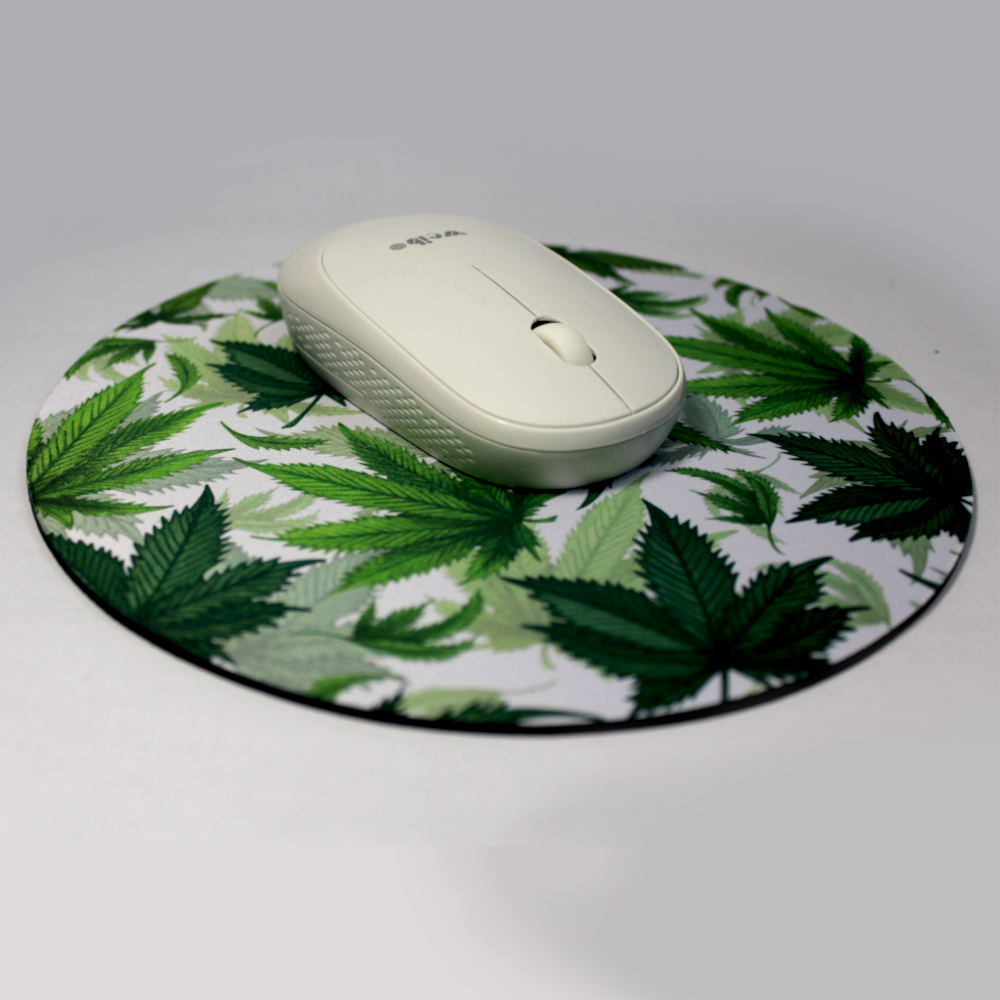 Cannabis Leaf Mouse Pads