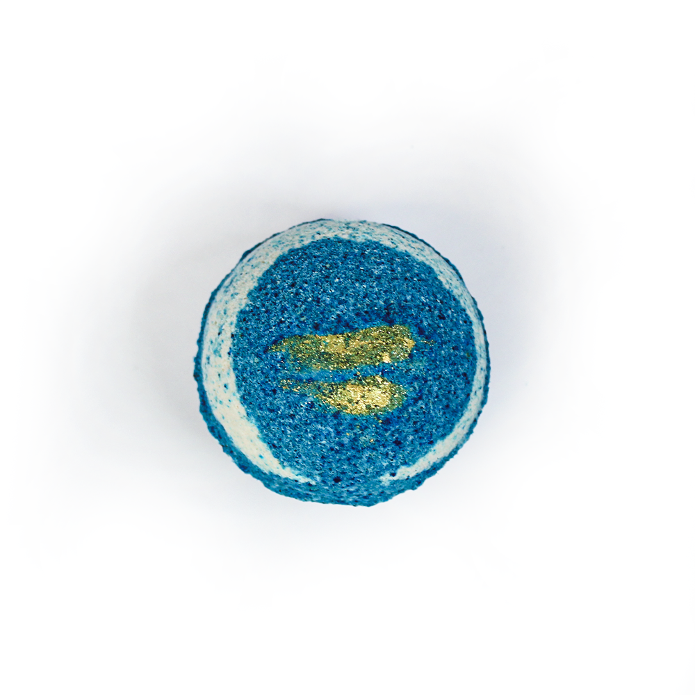 Blue & Gold Bath Bomb - Sunken Treasure