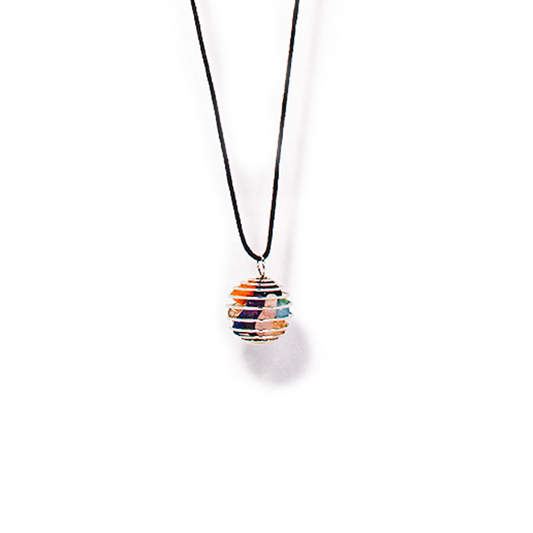 Chakra Pendant Necklace with silver ball 