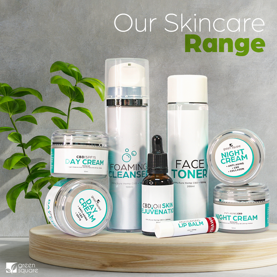  CBD Skin Rejuvenating Oil and Skin Care Range 