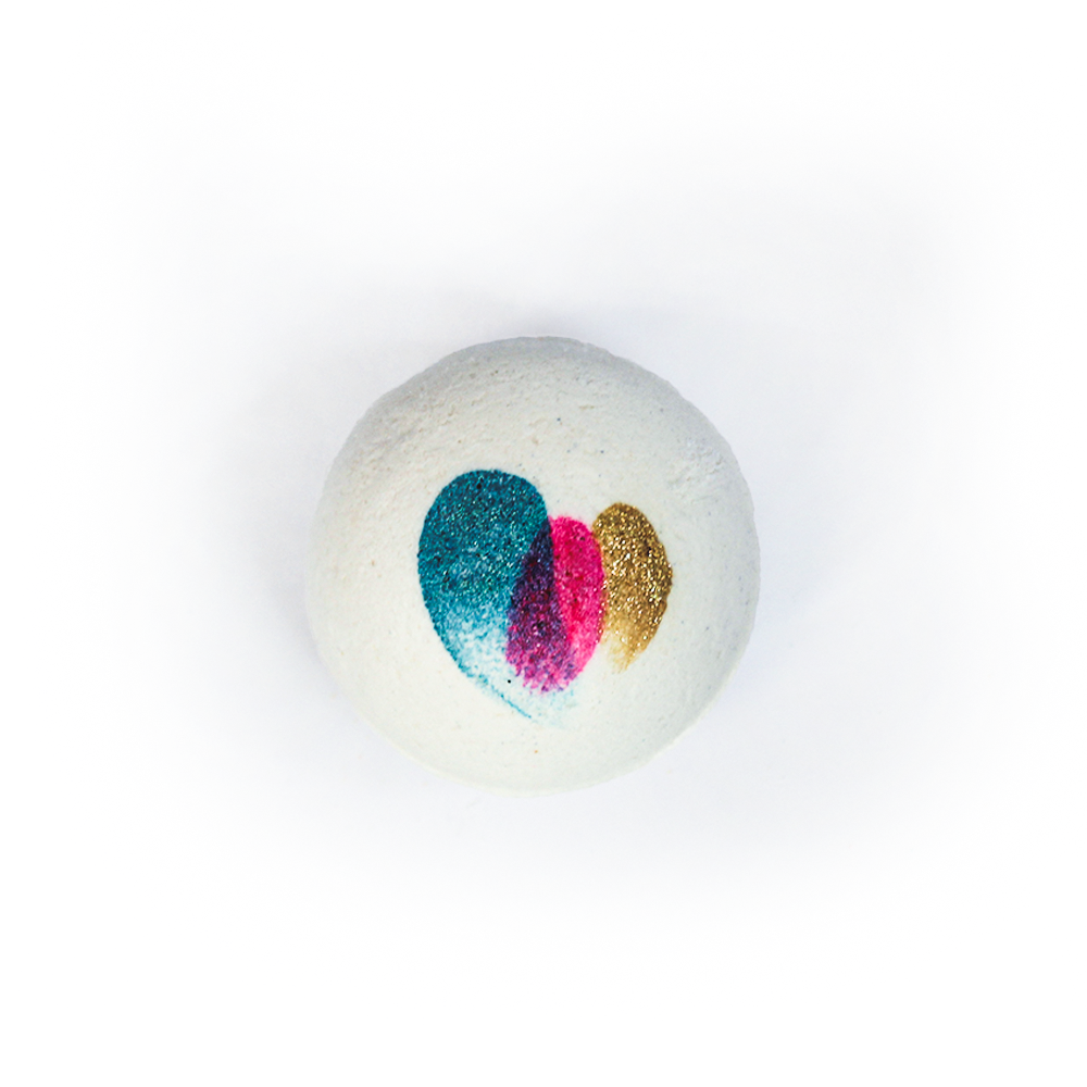 White Bath Bomb - Peacock Pleasures – greensquareshop